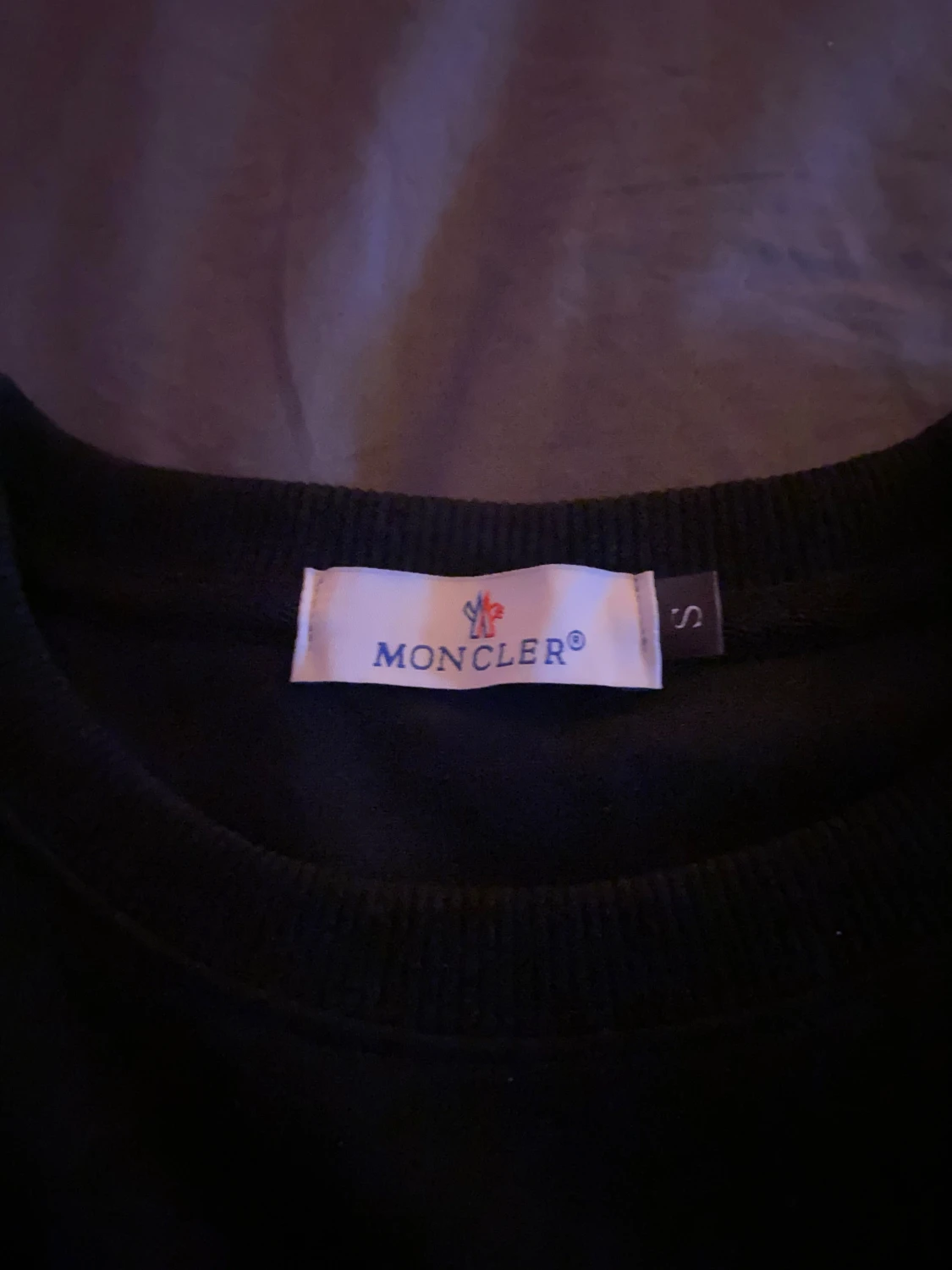 Svart Moncler sweatshirt med stor logga - 3