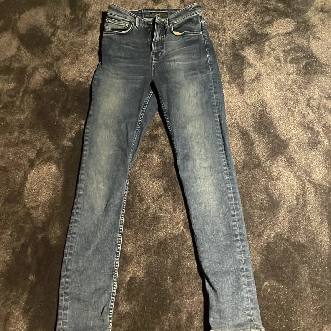 Blå skinny jeans från Nudie Jeans