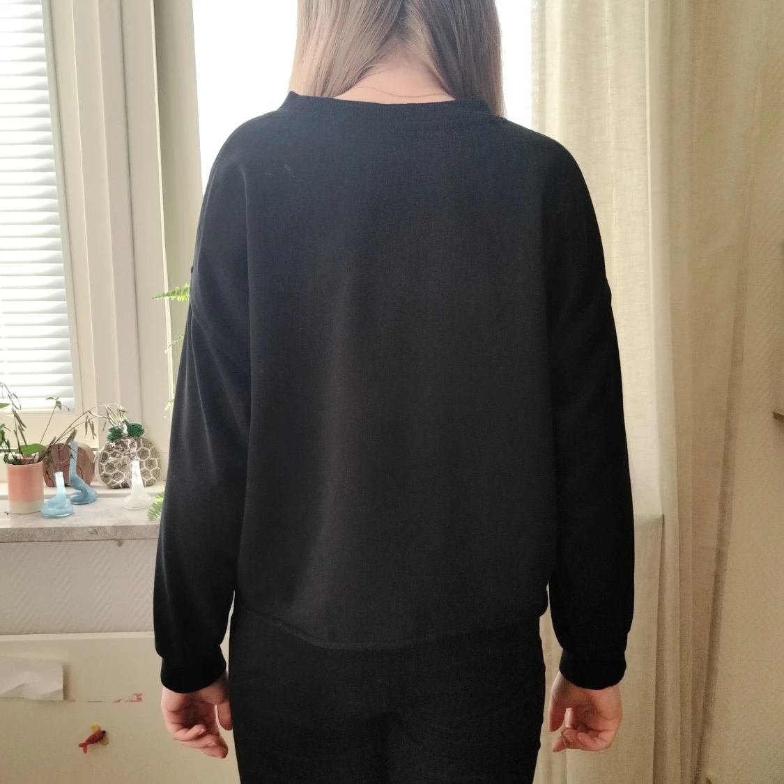 Svart Nike sweatshirt med logga - 1