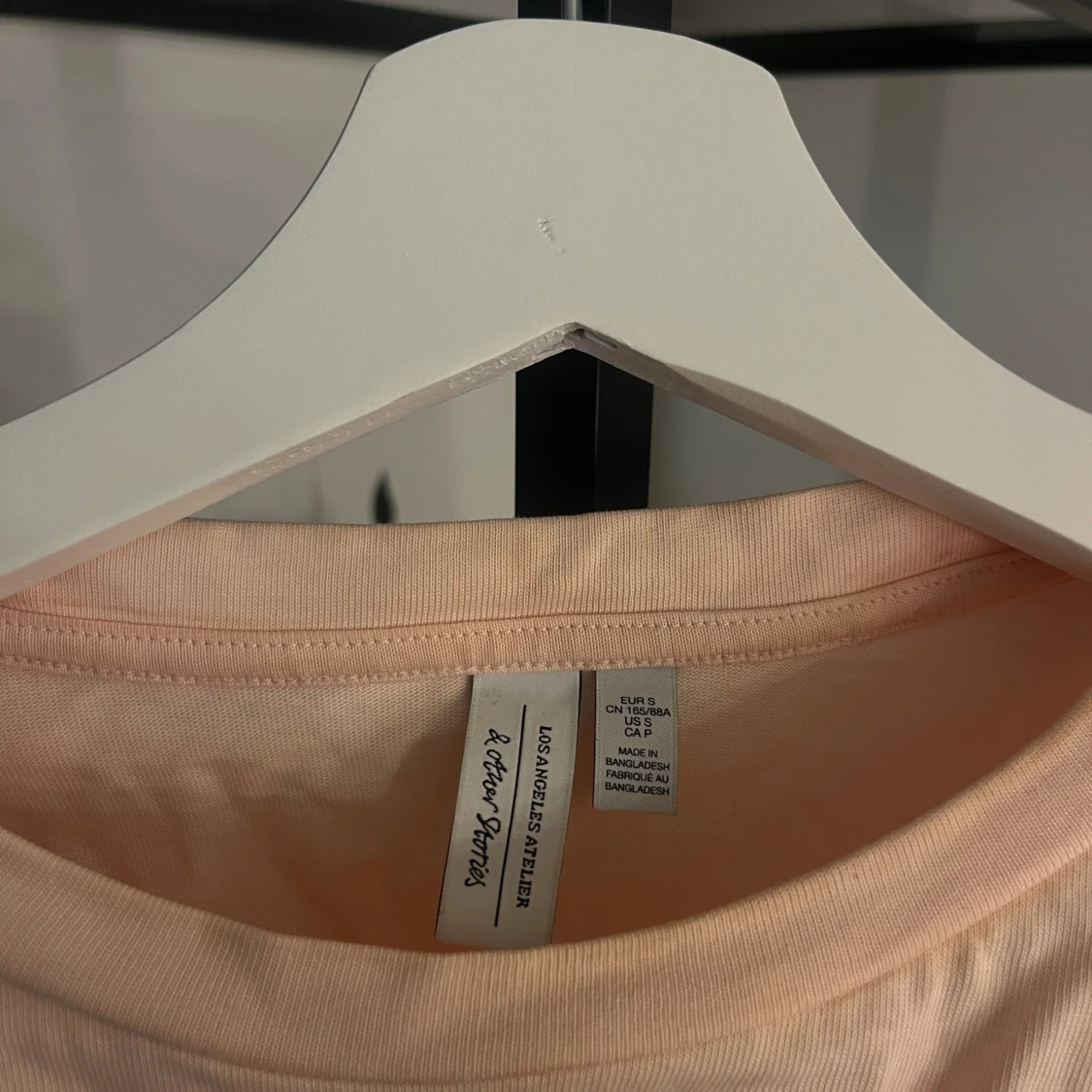 Ljusrosa smockad topp  - 2