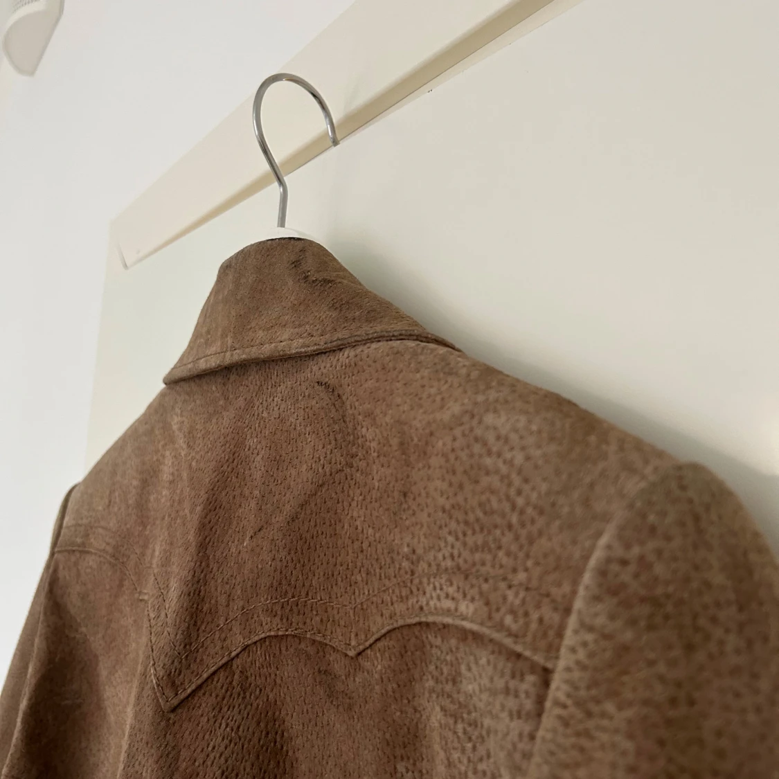 Brun mocka bomberjacka med dragkedja - 4