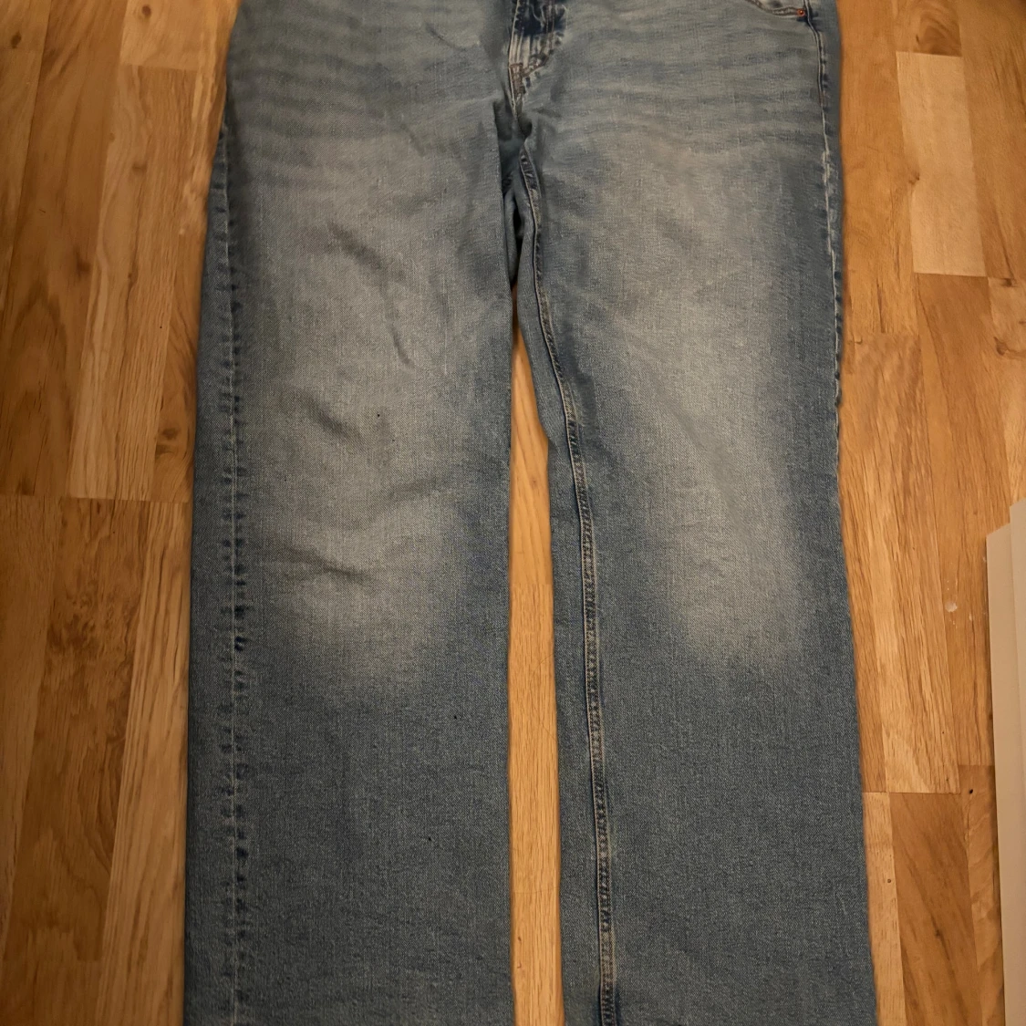 Blå Low waist jeans   - 1