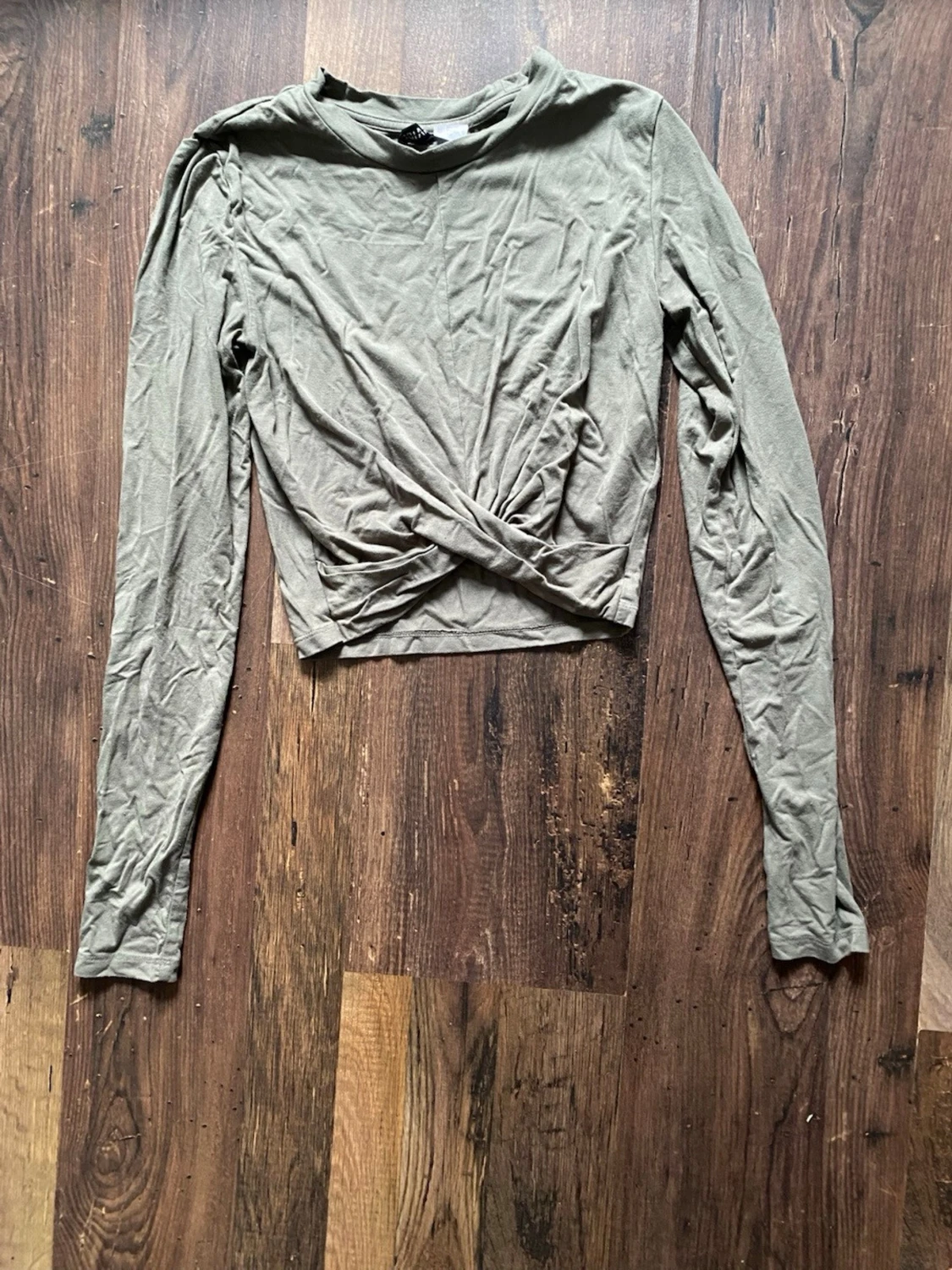 Långärmad crop top 