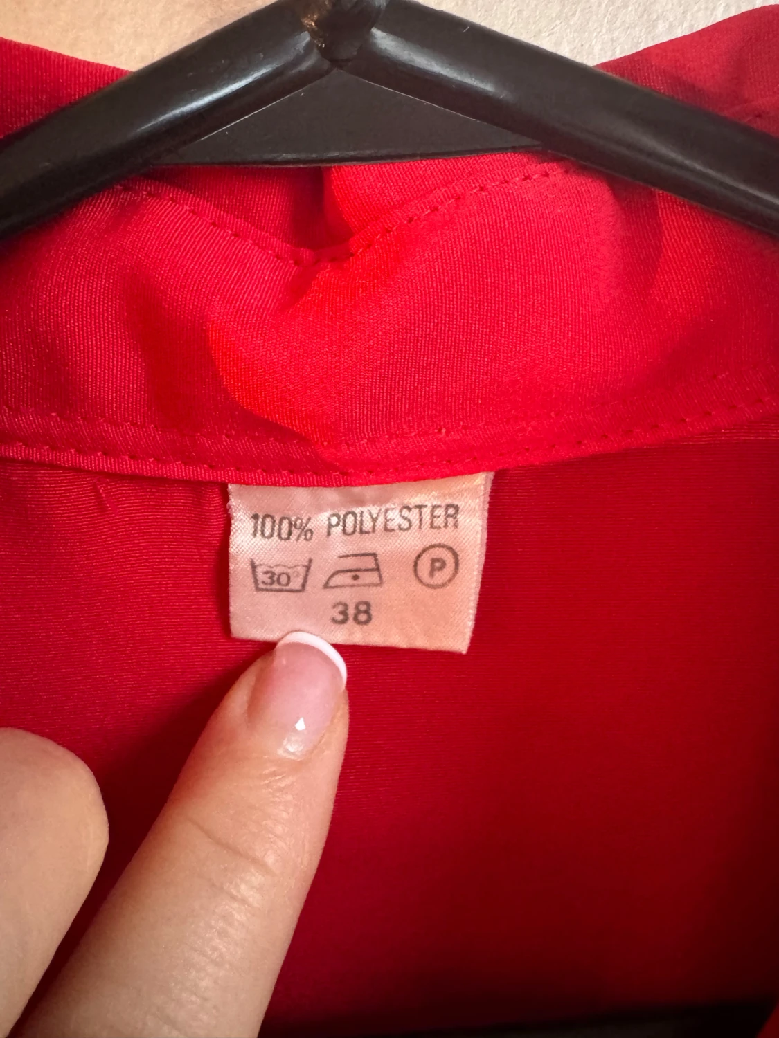 Härligt röd långärmad skjorta - 4