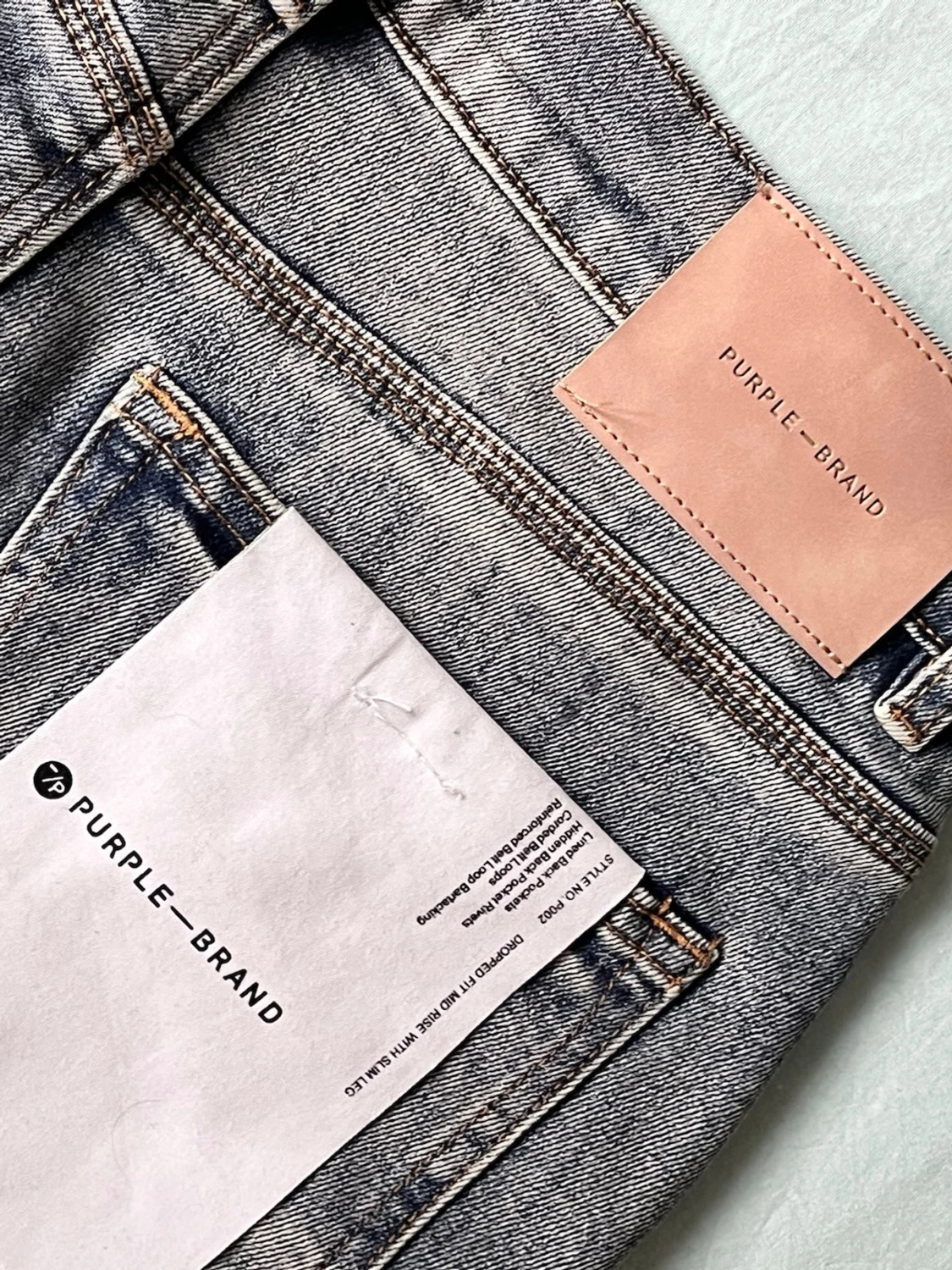 Grå slitna jeans från Purple Brand - 5