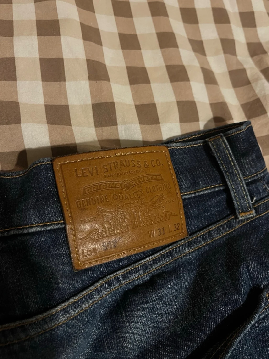 Levi's 501 blå jeans straight fit - 4