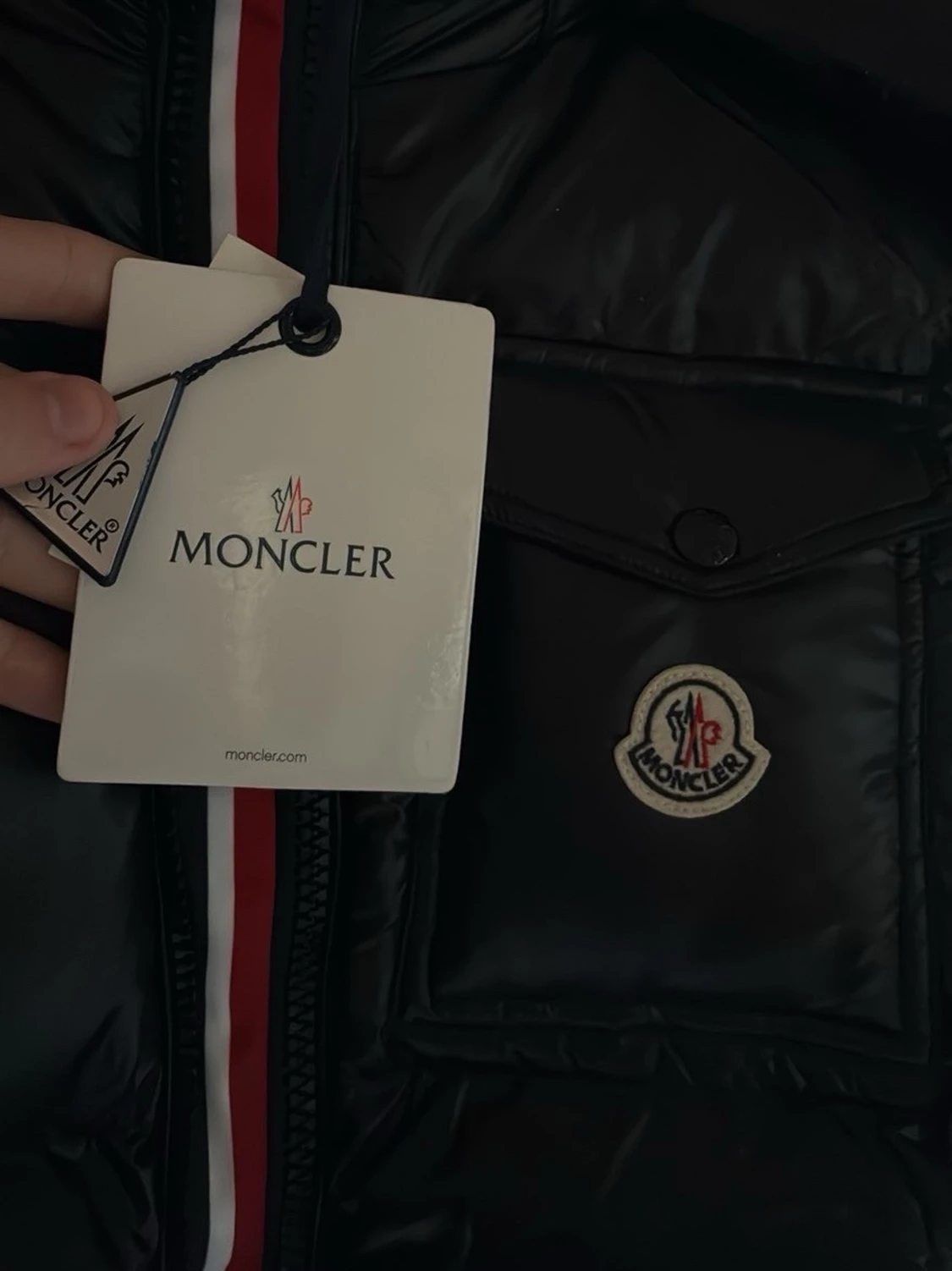 Svart dunjacka från Moncler - 1