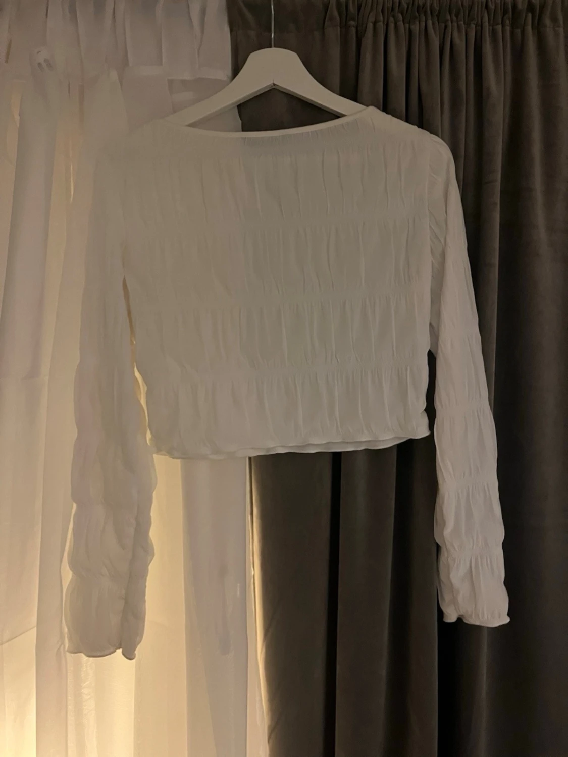 Vit långärmad topp🥰 - 1