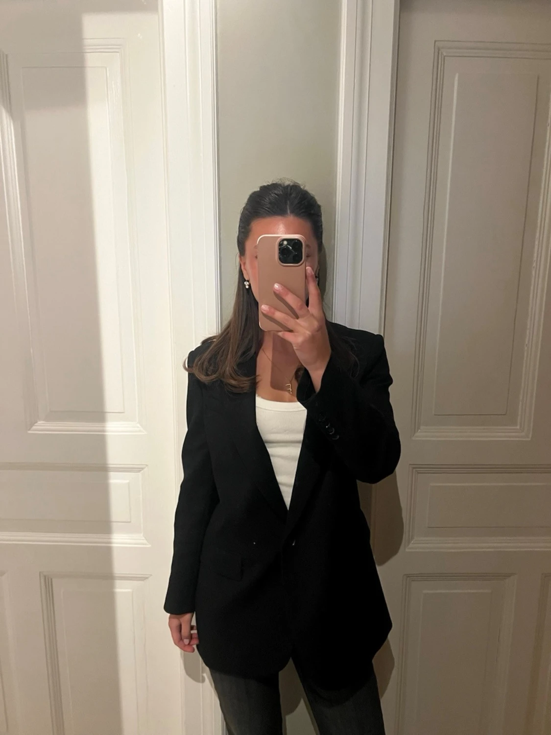 Svart oversized kavaj från Zara - 2