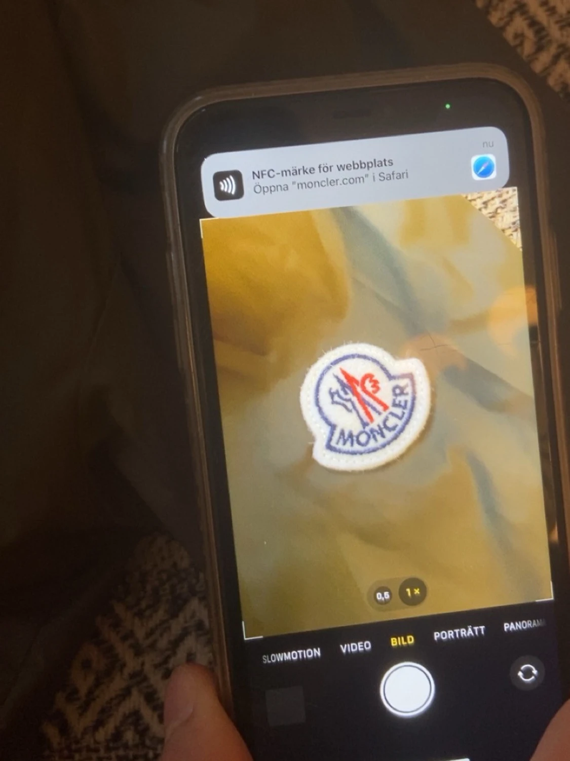 Grön Moncler vindjacka med huva - 4