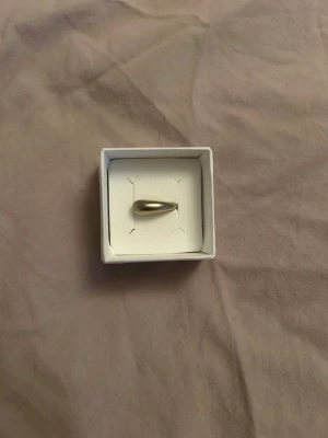 Chunky guldfärgad ring Edblad  - Säljer en chunky ring i guldfärgad metall med modern, rundad design. Ringen har en slät och blank yta som ger ett stilrent intryck. Perfekt för dig som gillar statement-smycken och vill addera lite extra edge till din look. 16.8 mm