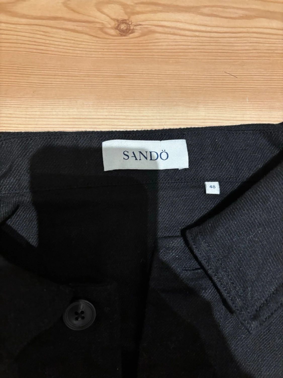 Svart overshirt från Sandö, strl 48 - 2