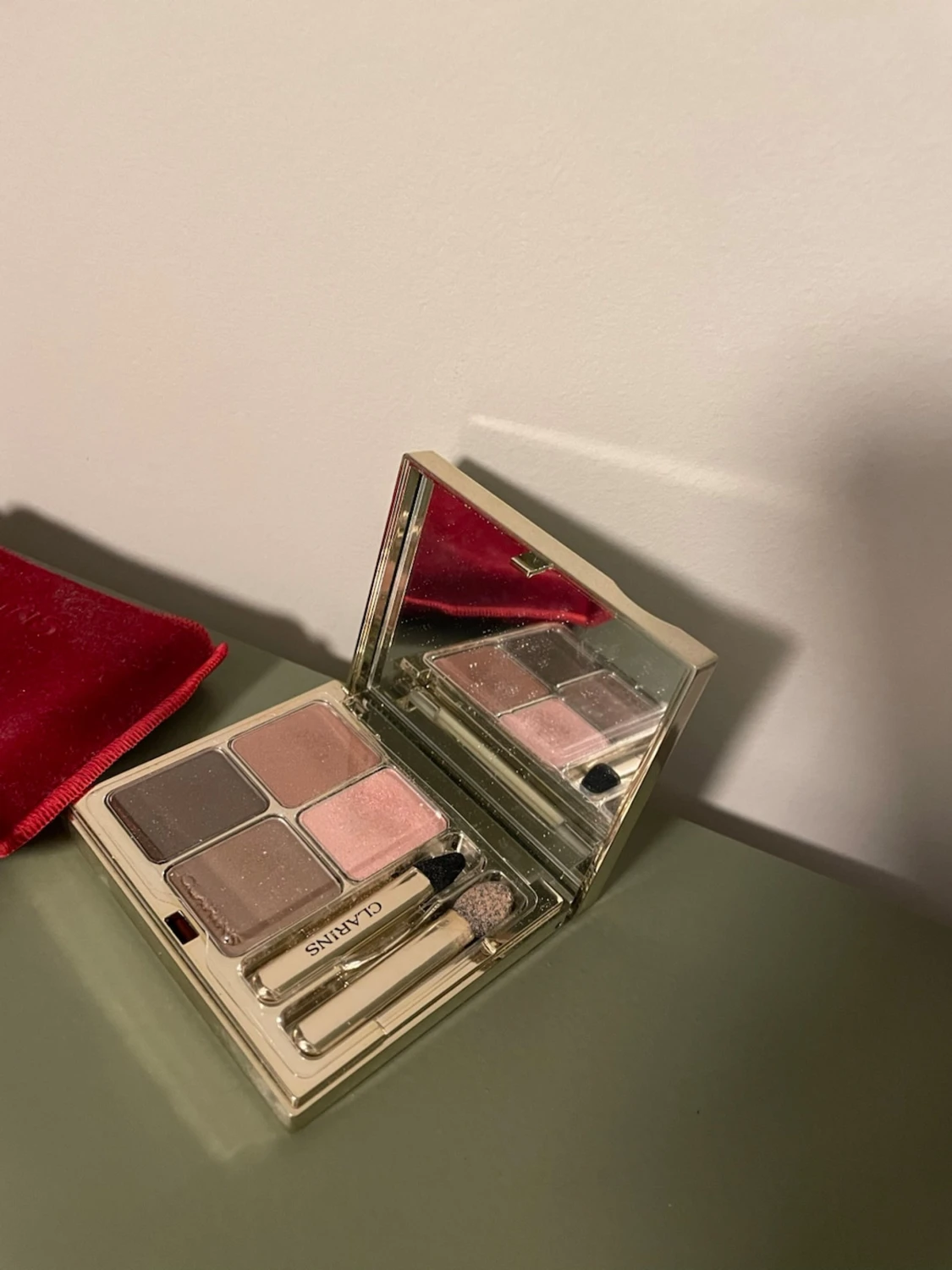 Clarins ögonskuggspalett nude toner