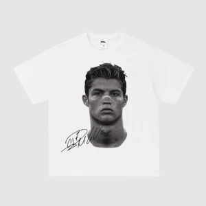 Vintage Ronaldo T-Shirt - En vit vintage Ronalds T-Shirt