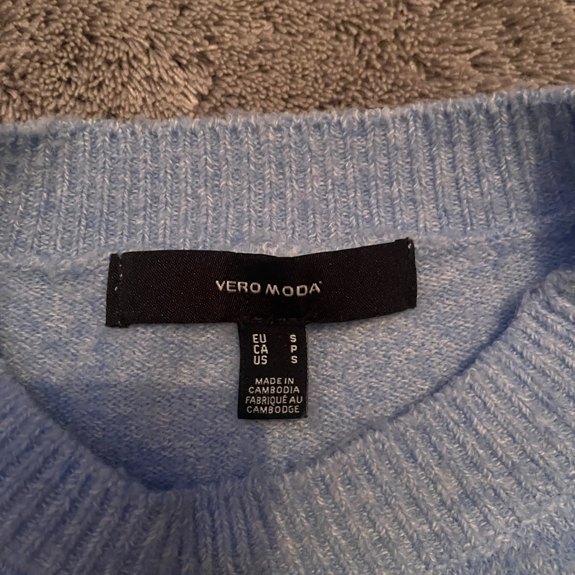 Ljusblå stickad tröja Vero Moda - 3