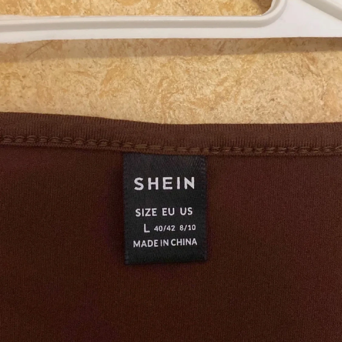 Brun långärmad topp från SHEIN - 1