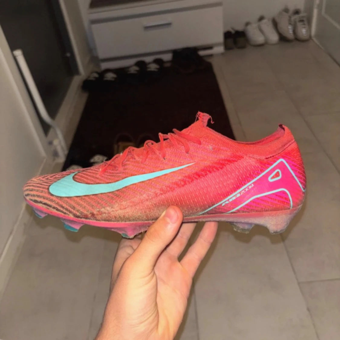 Nike Mercurial rosa fotbollsskor - 1