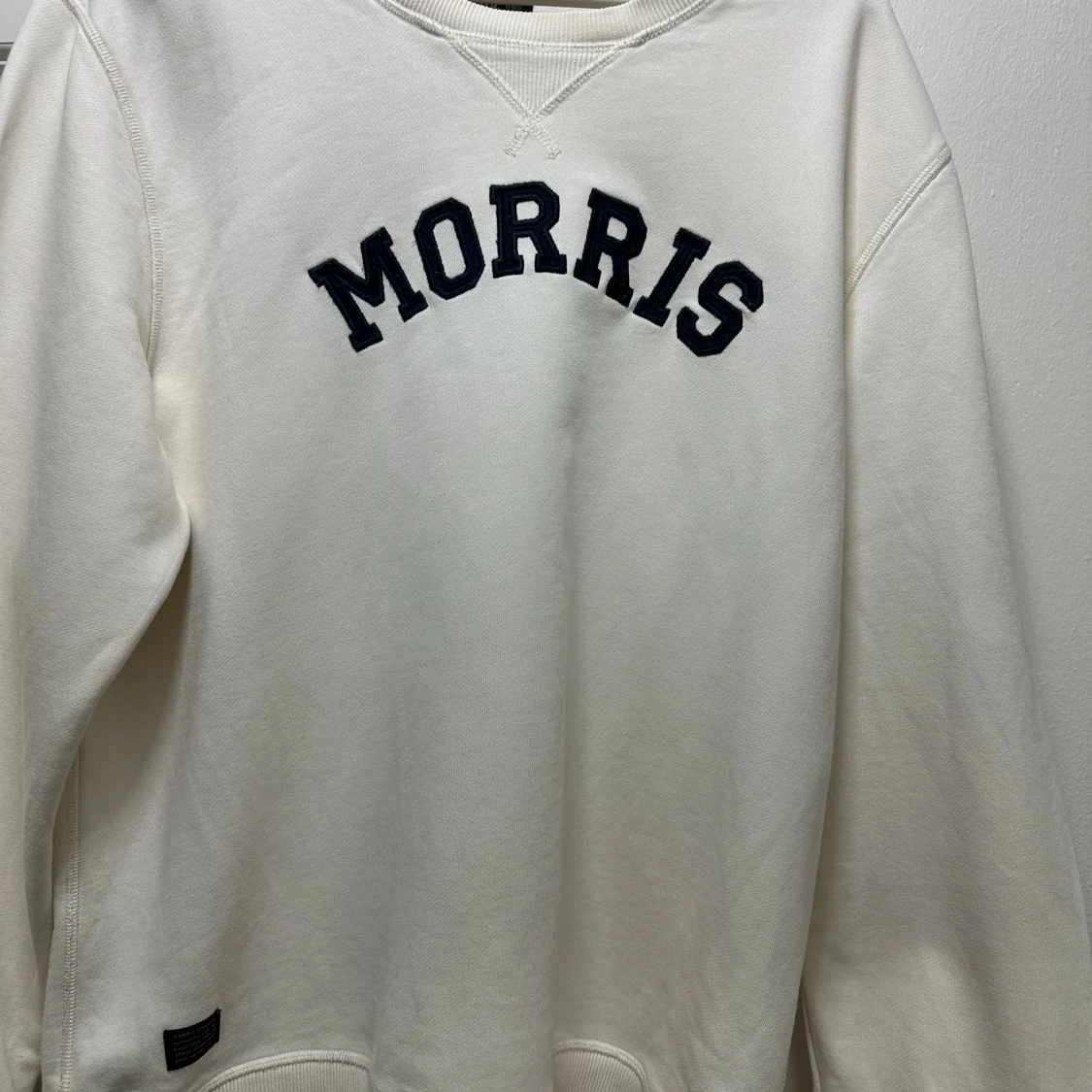 Vit sweatshirt från Morris, storlek L
