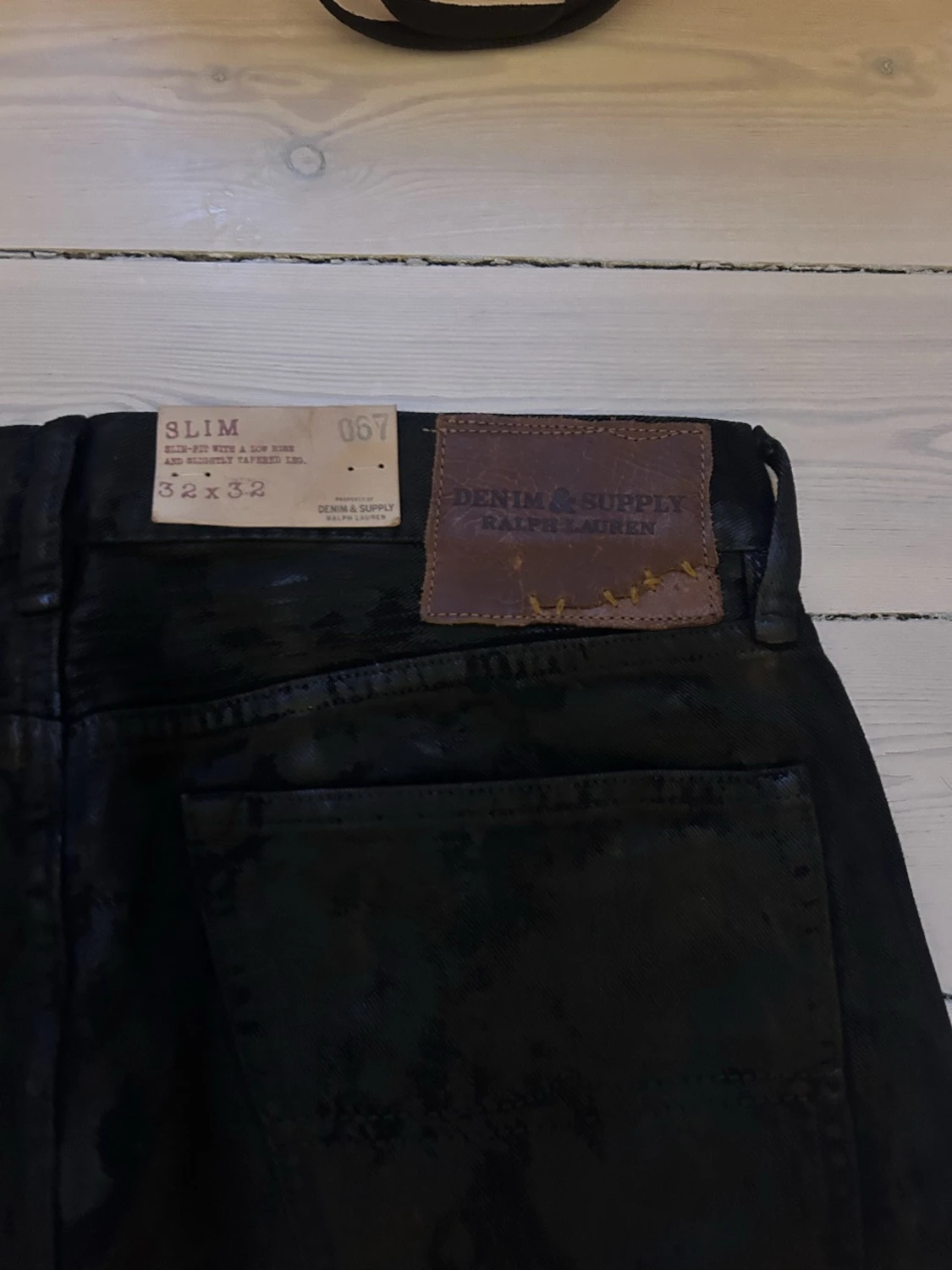 Slim biker svarta jeans från Denim & Supply  - 6