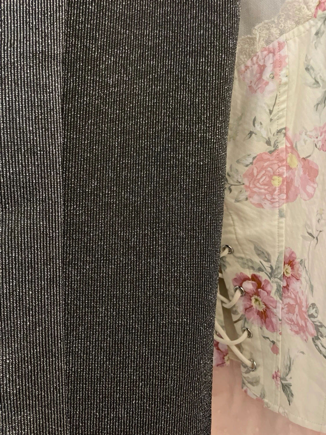 Glittrig silver kjol - 2