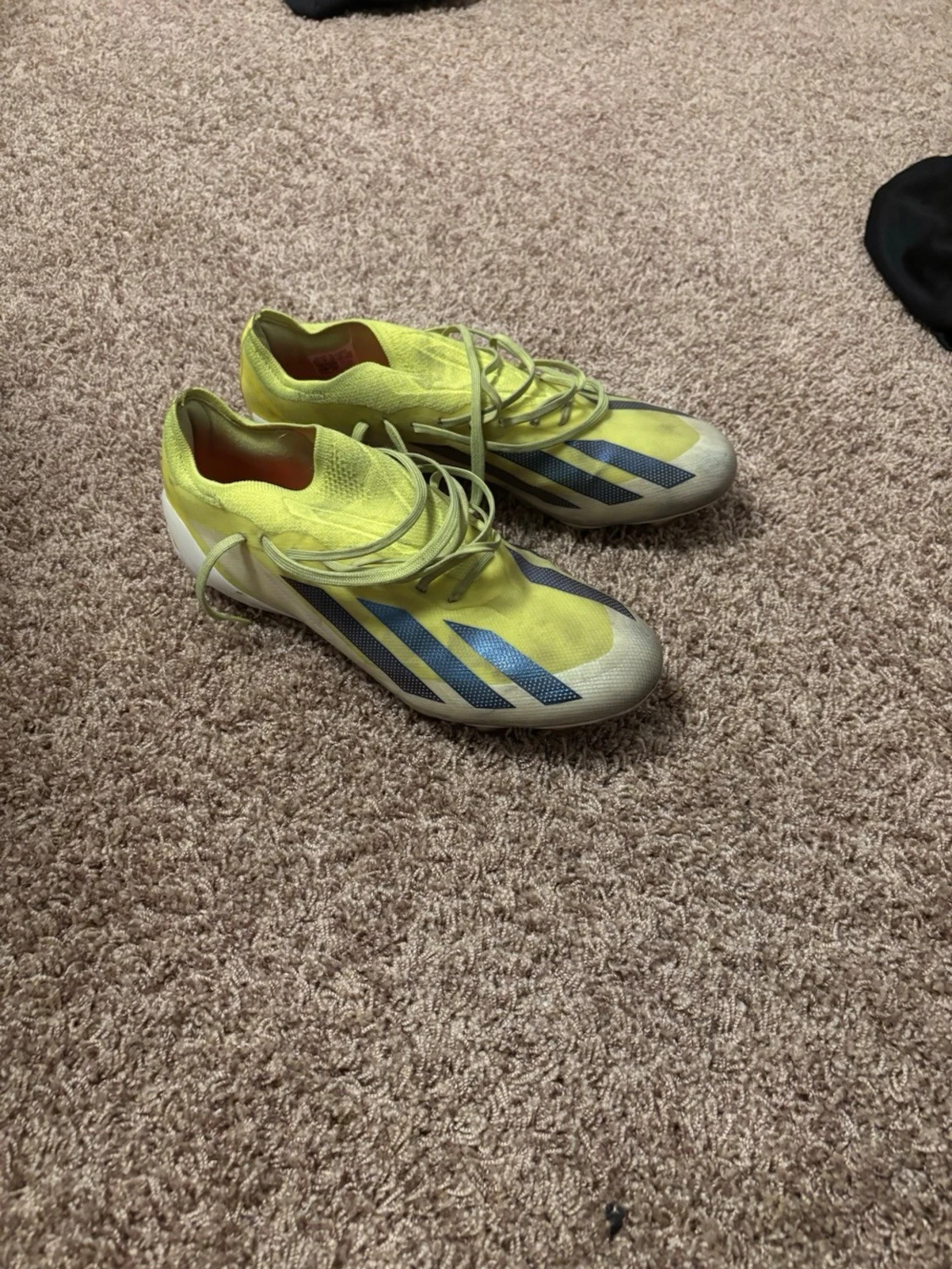 Adidas Crazyfast gula fotbollsskor