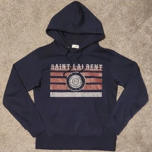 Saint Laurent Hoodie  - Marinblå Saint Laurent Hoodie || Storlek S