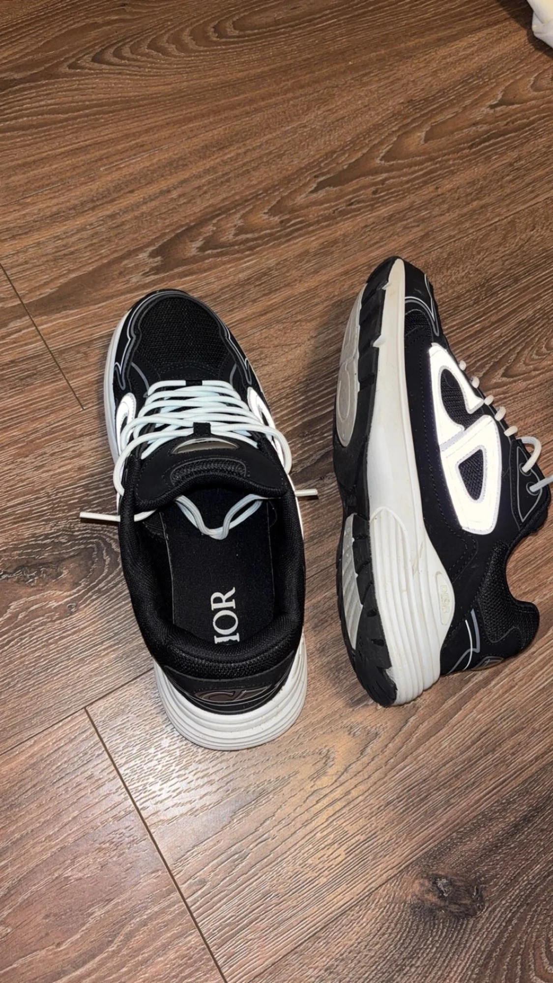 Svarta Dior sneakers med vit sula - 4