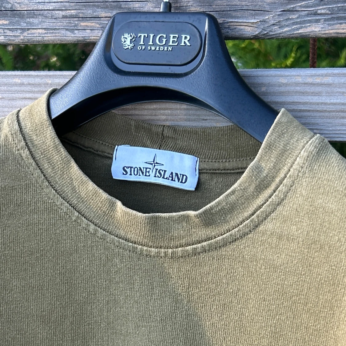 Olivgrön långärmad tröja Stone Island - 1