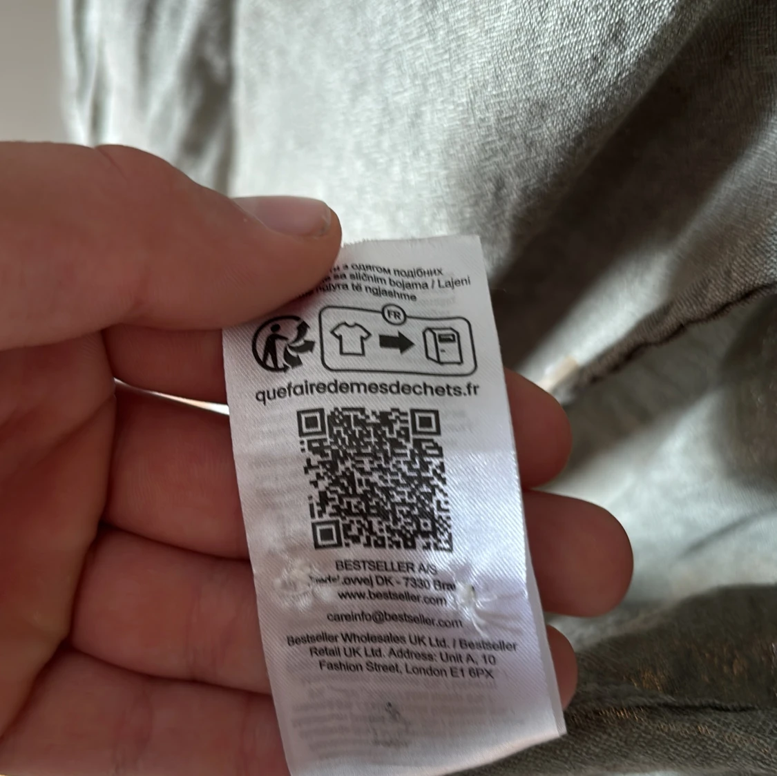 Grå linneskjorta Only & Sons slim fit - 4