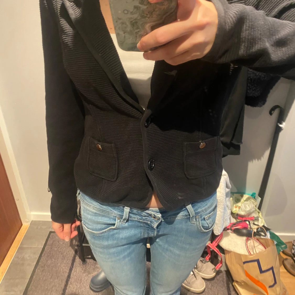 Svart kofta/Jacka - 1