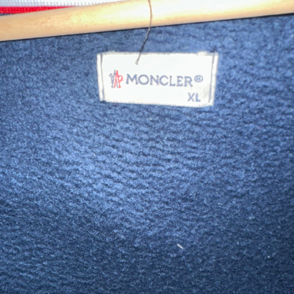 Mörkblå  Moncler hoodie med dragkedja - 3