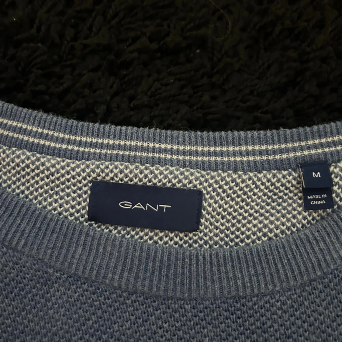 Blå stickad tröja från GANT - 1
