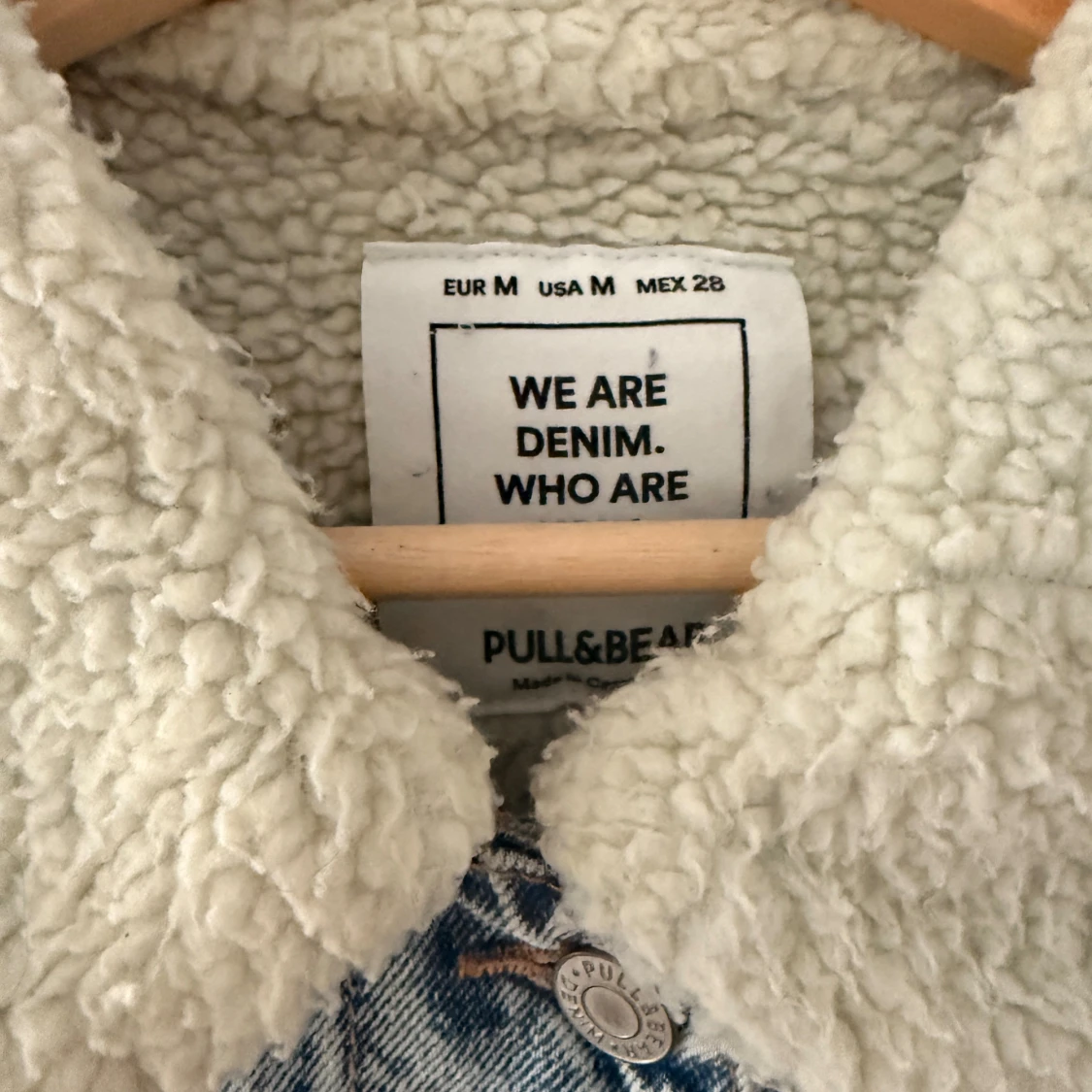 Jeansjacka med teddykrage Pull&Bear - 1