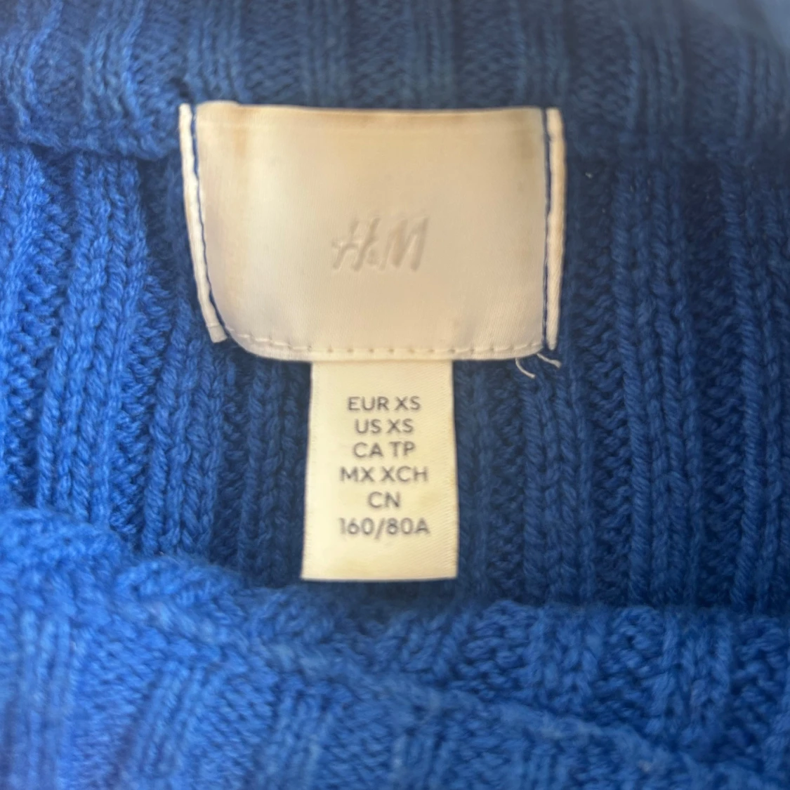 Blå stickad tröja H&M - 2