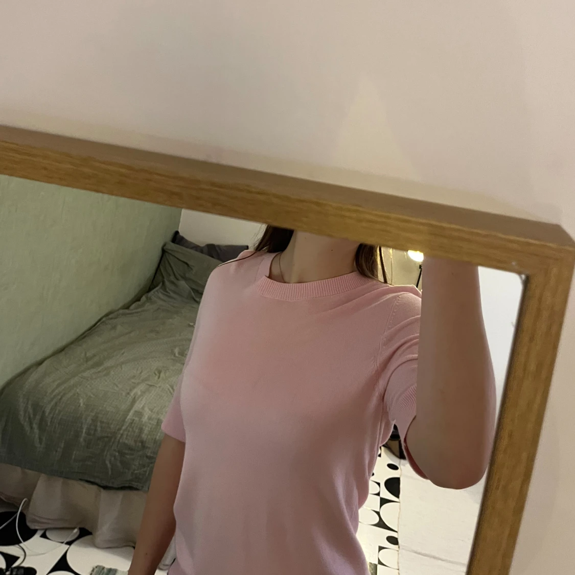 Rosa stickad T-shirt från Lager 157 - 1