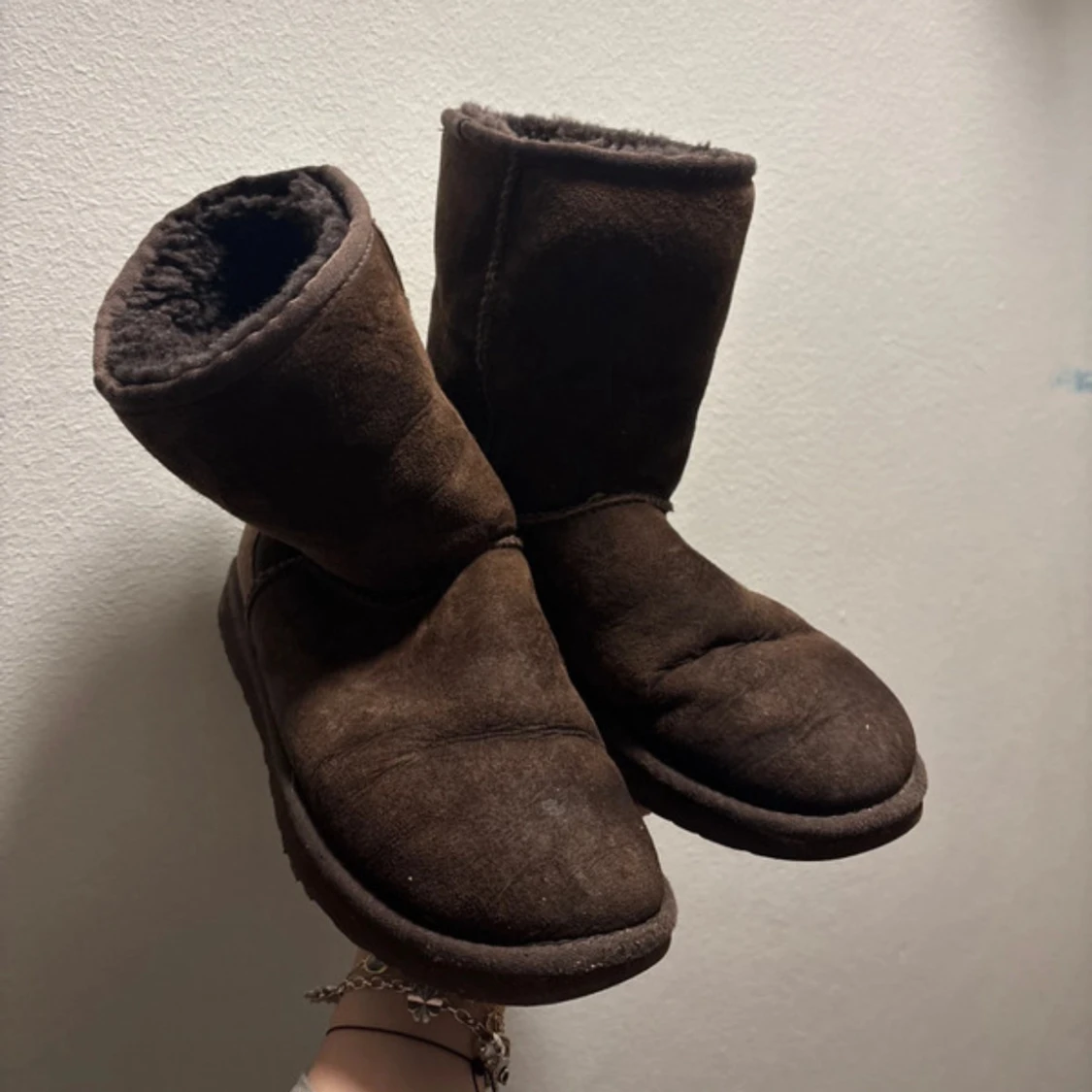 Bruna UGG boots i mocka, storlek 38 - 3