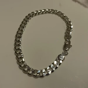 Cubansk armband i 925 silver platering - 5mm och 20cm