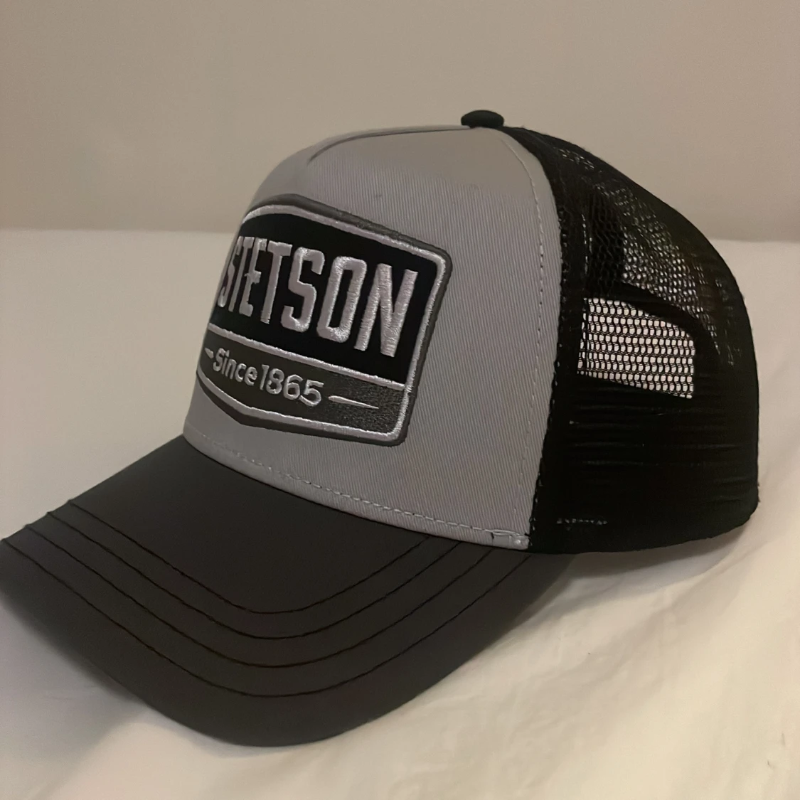 Stetson truckerkeps svart och grå - 1