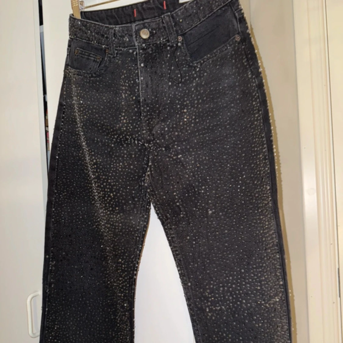 Svarta jeans med strass från Zara - 3