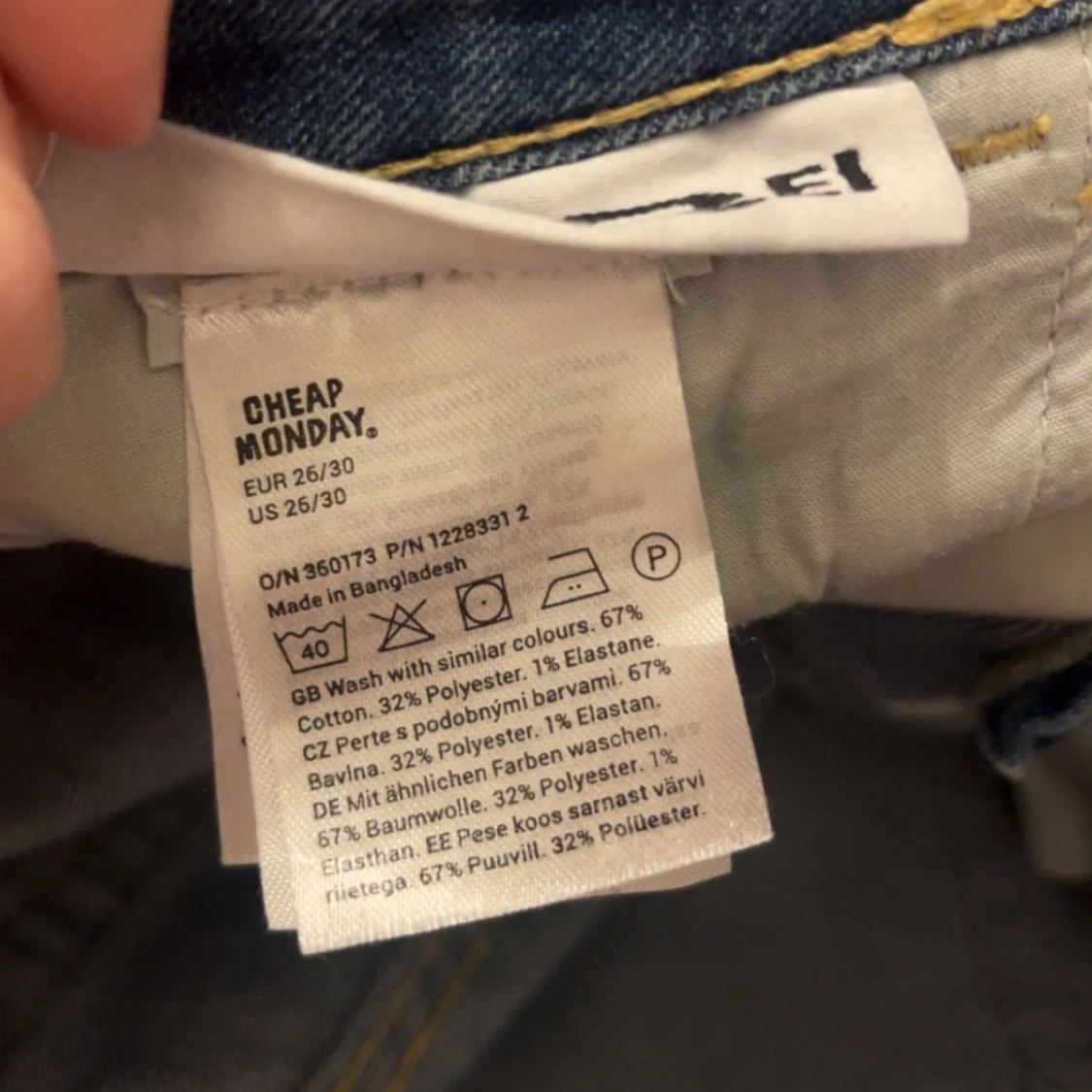 Cheap Monday ljusblå bootcut jeans - 4