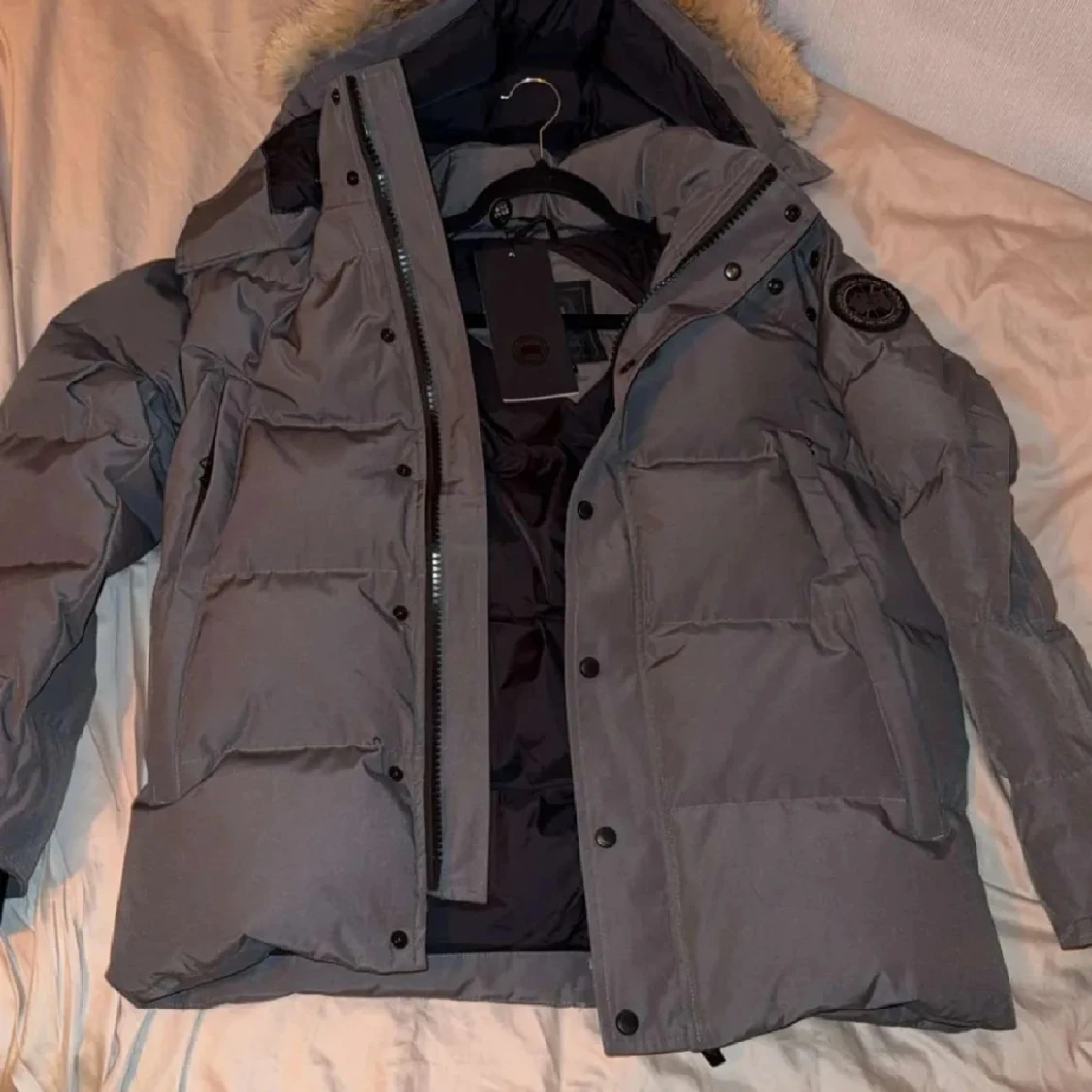 Canada Goose grey black label