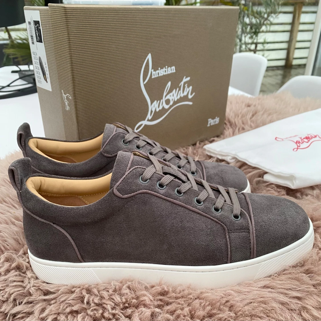 Grå mocka sneakers Christian Louboutin - 2