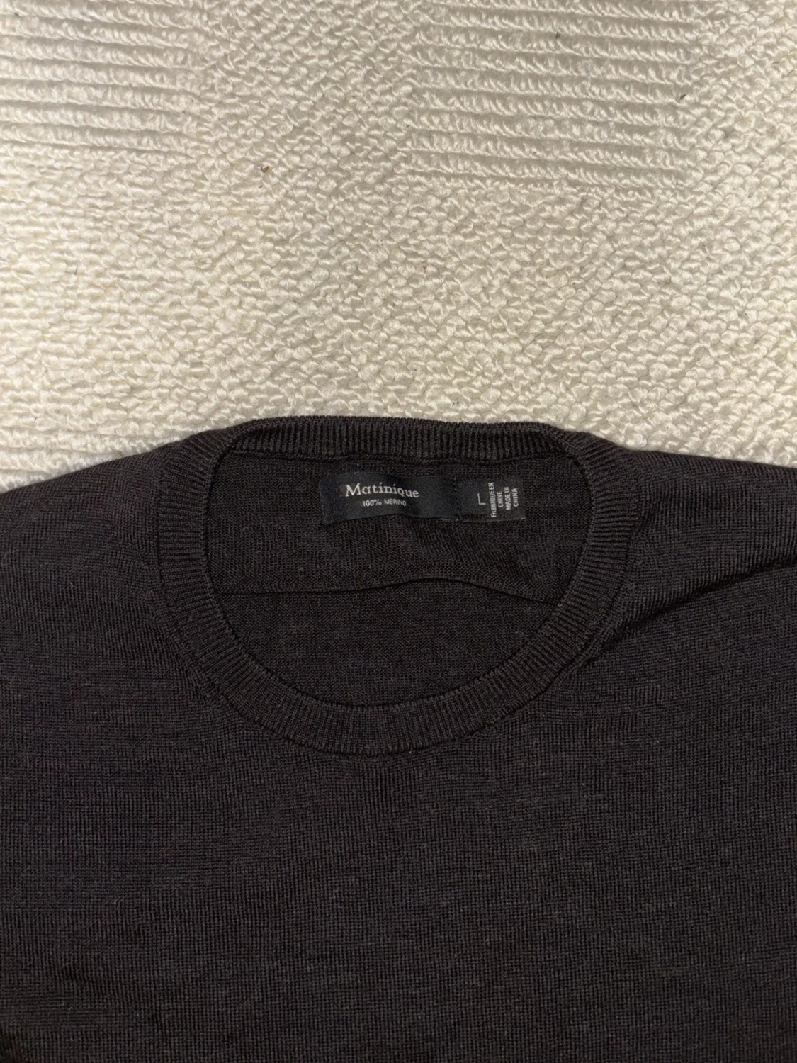 Svart merinoulltröja från Matinique - 1