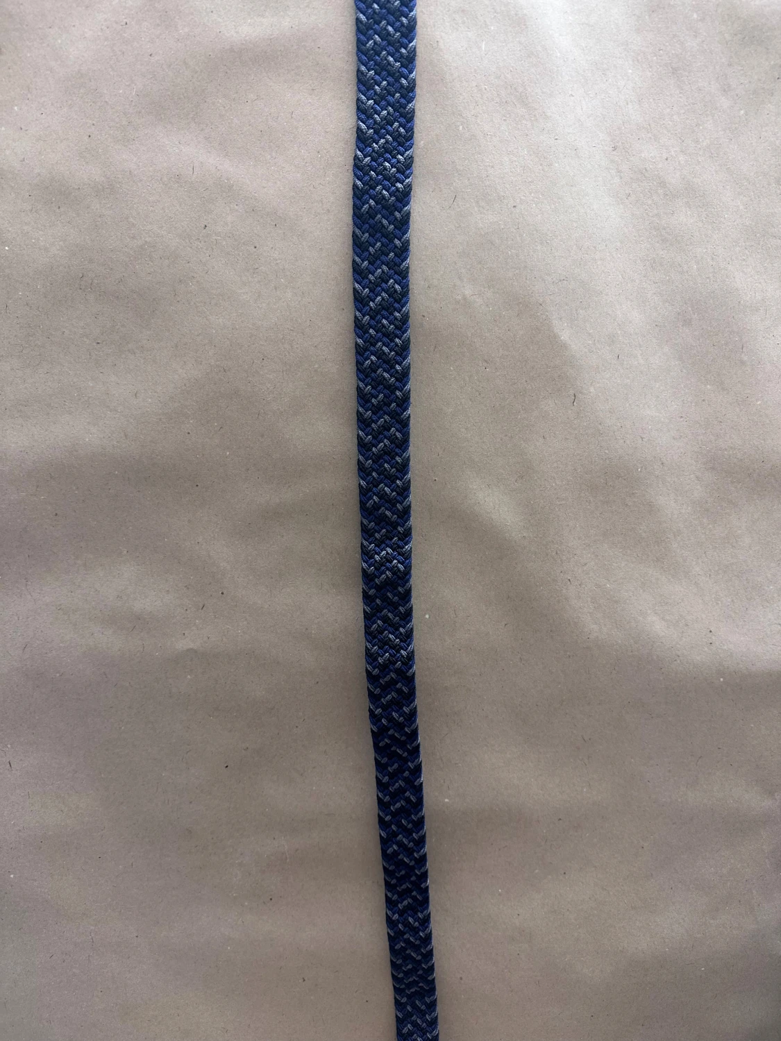 Blå flätad bälte med bruna detaljer - 3