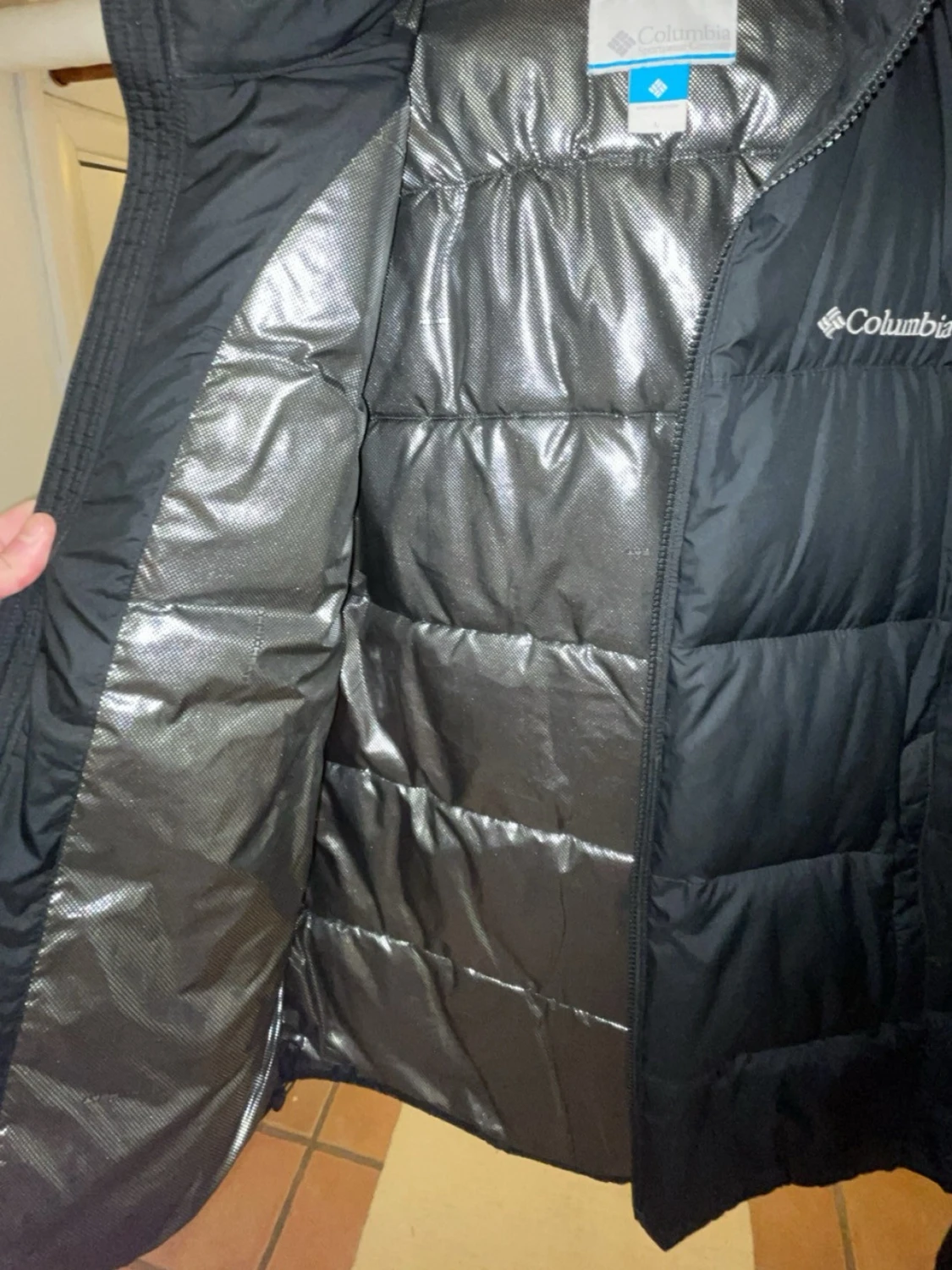 Svart pufferjacka från Columbia