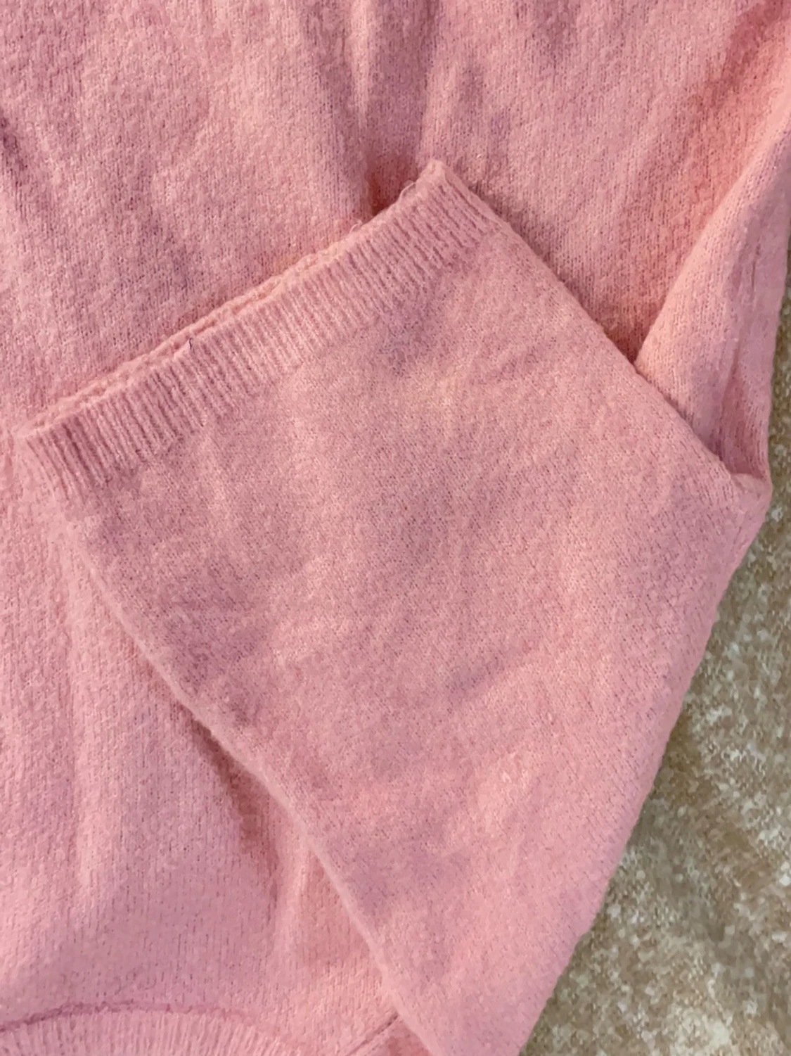 Ljusrosa stickad tröja - 9