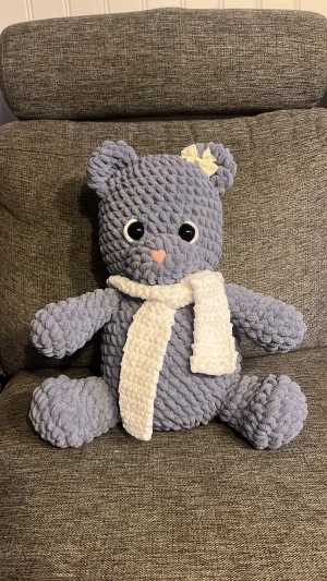 Virkad jul nalle  - Handgjord virkad söt jul nalle