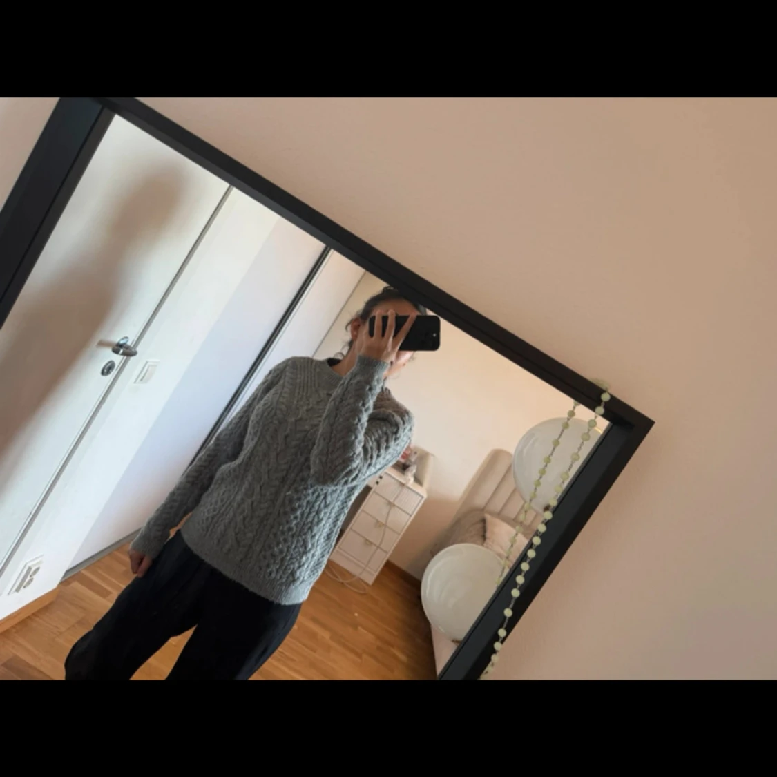 Grå stickad tröja från Mango - 4