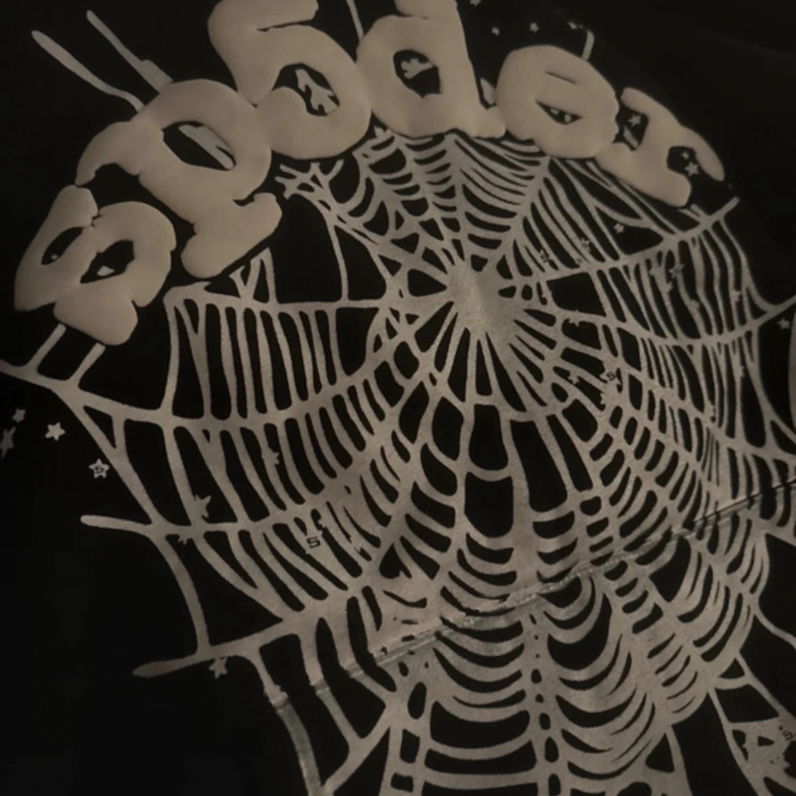 Svart Sp5der Hoodie - 1