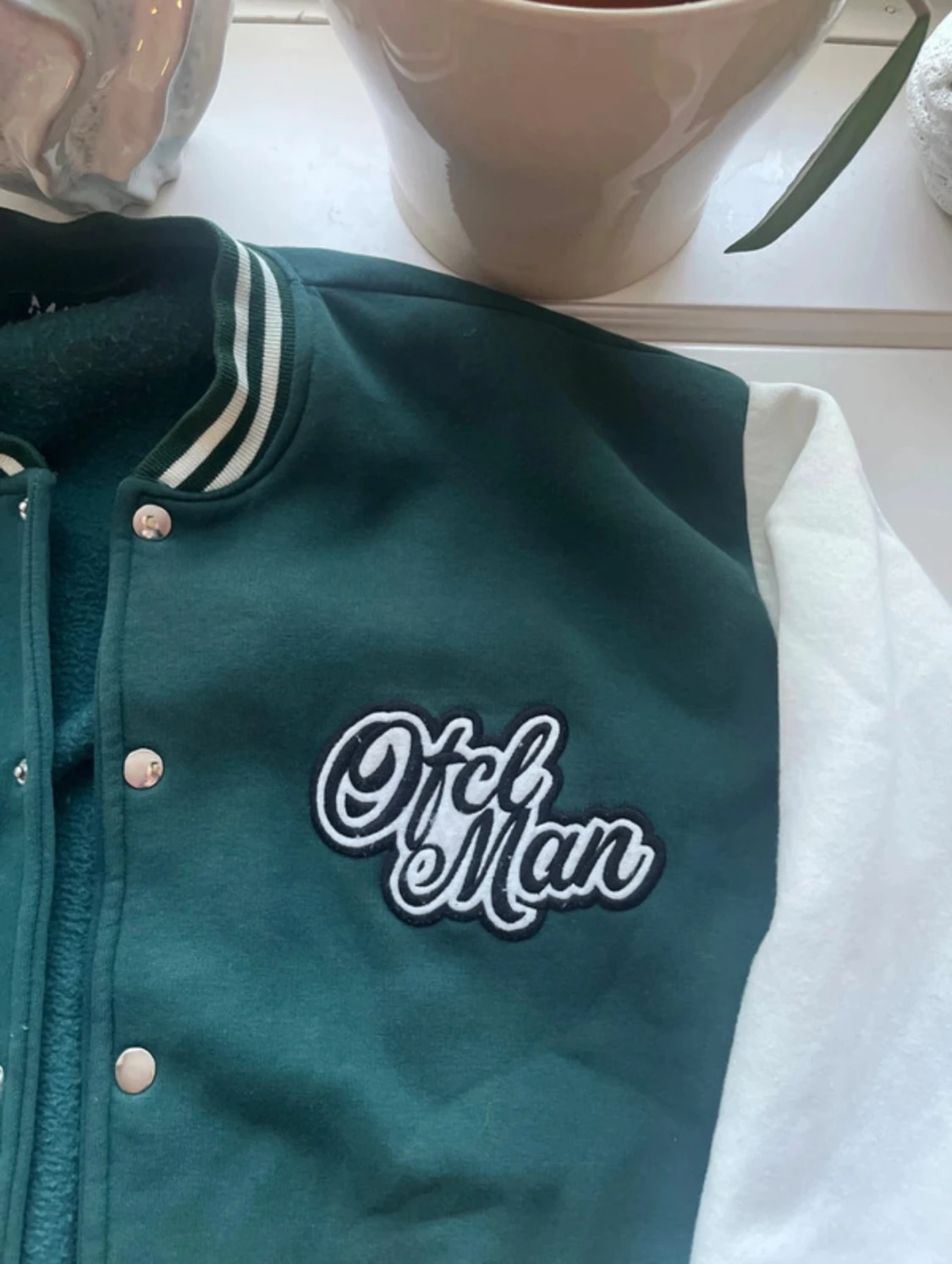 Grön och vit bomberjacka från Otc Man - 1